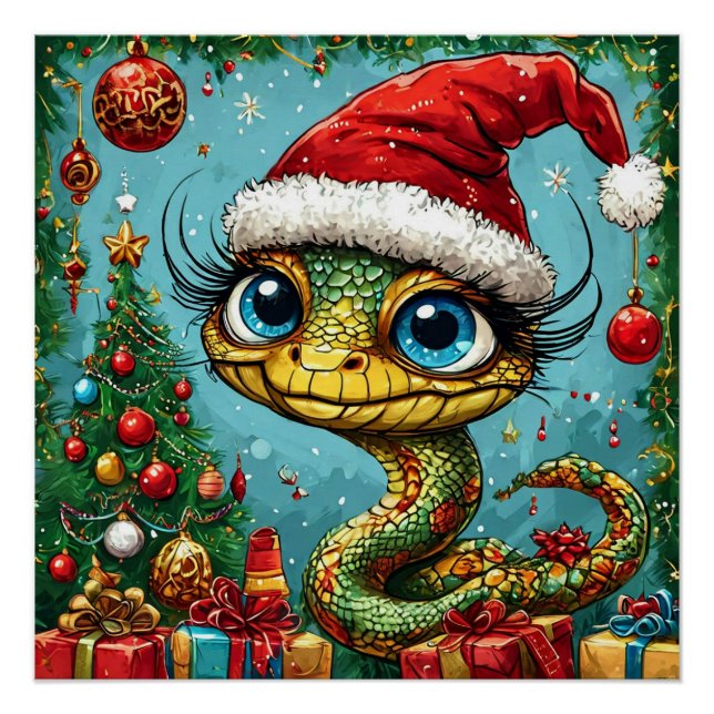 Christmas snake poster (Front)