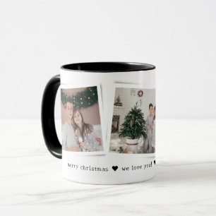 Christmas Snapshots 3 Photo Personalized Gift Mug