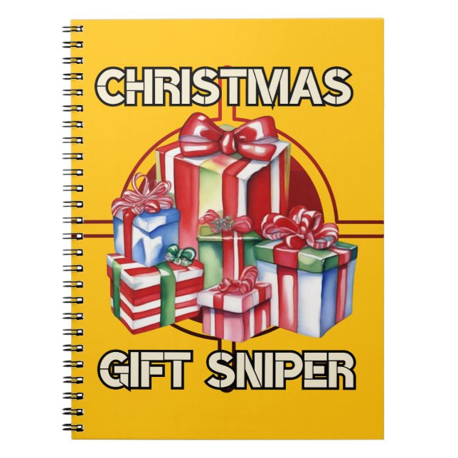 Christmas, sniper, gift, army notebook (Front)