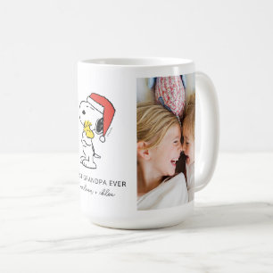 Christmas Snoopy & Woodstock Best Grandpa Photo Coffee Mug