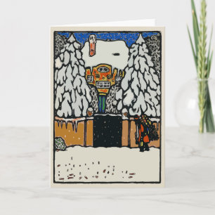 Christmas Snow, add text Holiday Card