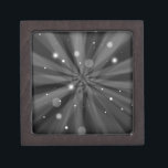 Christmas snow and starbursts jewellery box<br><div class="desc">Christmas snow with starburst light streaks at night</div>