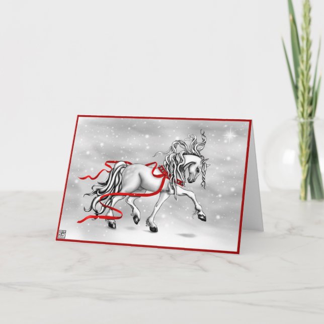 Christmas Snow Bells Holiday Card (Front)