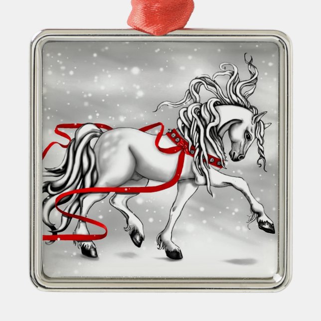 Christmas Snow Bells Metal Tree Decoration (Front)