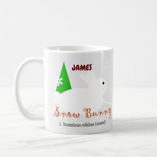 Christmas Snow Bunny Coffee Mug Cup