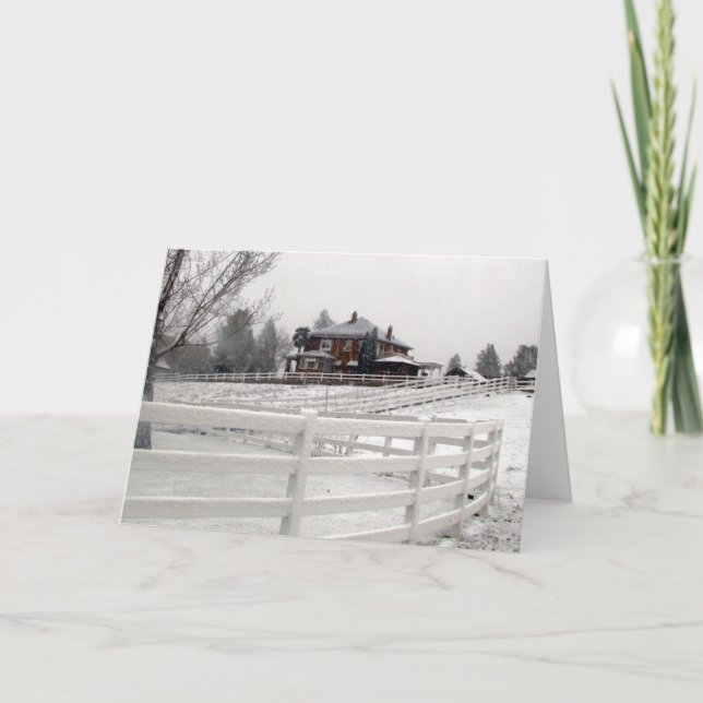 Christmas Snow Card (Front)