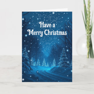 Christmas Snow Christmas Card