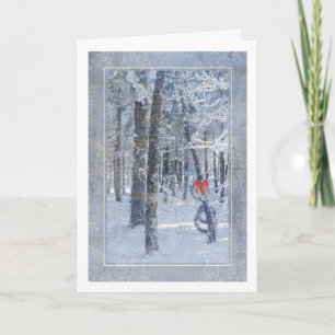 Christmas Snow Covered Trees Card