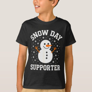 Christmas Snow Day Supporter Snowflake Snowman Fun T-Shirt