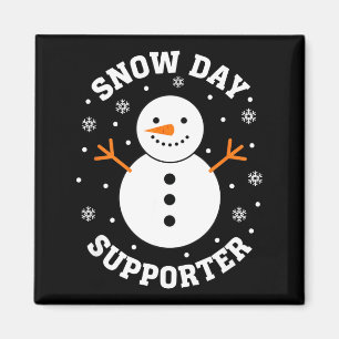 Christmas Snow Day Suprter Snowflake Snowman Funny Magnet