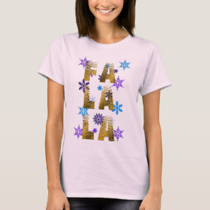 christmas snow fa la la t-shirt design xmas carols
