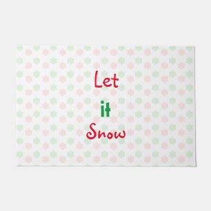 Christmas snow flake doormat
