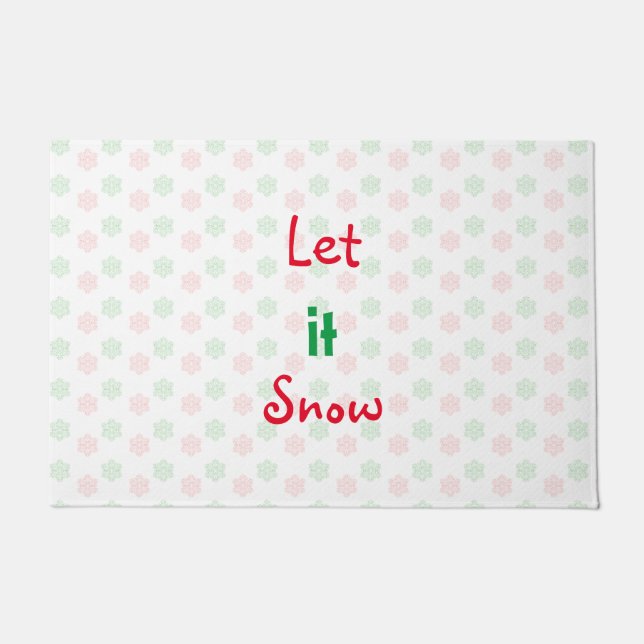 Christmas snow flake doormat (Front)