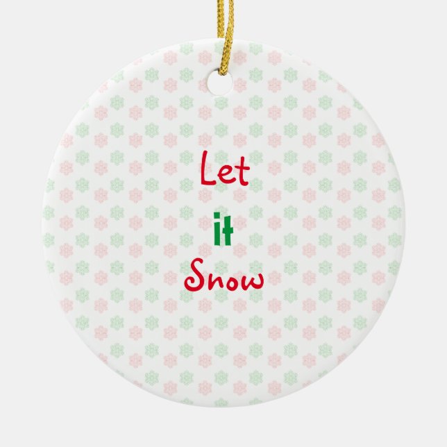 Christmas snow flake ornament (Front)