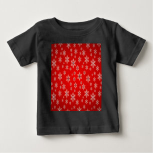 christmas snow flake pattern baby T-Shirt