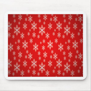 christmas snow flake pattern mouse mat