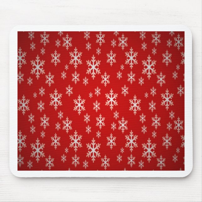 christmas snow flake pattern mouse mat (Front)