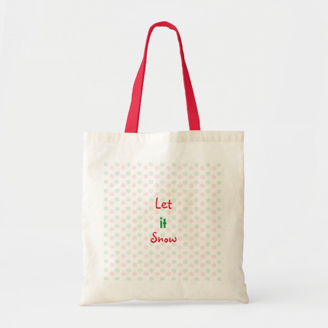 Christmas snow flake tote (Front)