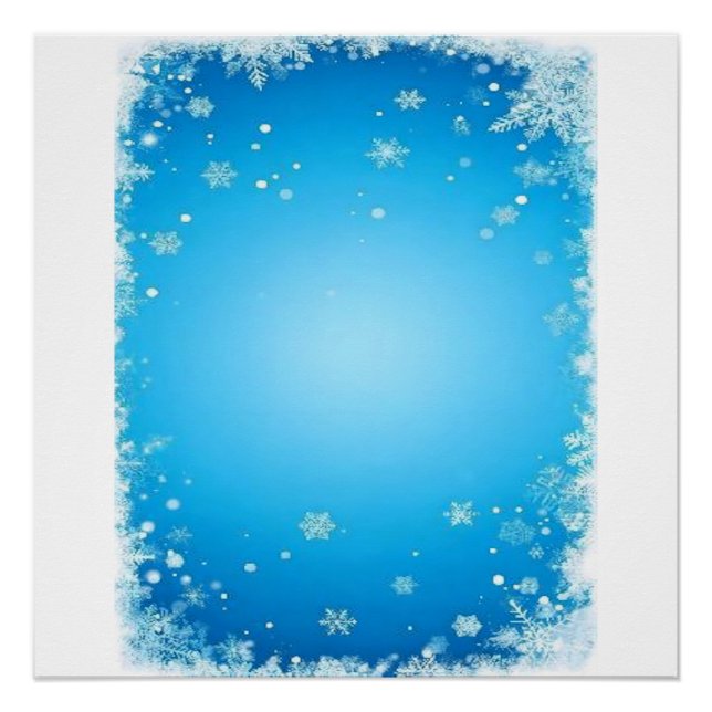 Christmas Snow Flakes Decoration Digital Art (Front)