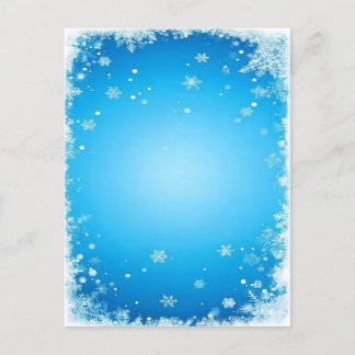 Christmas Snow Flakes Decoration Digital Art Postcard