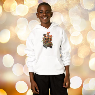 Christmas Snow Fun Boy's Hoodie