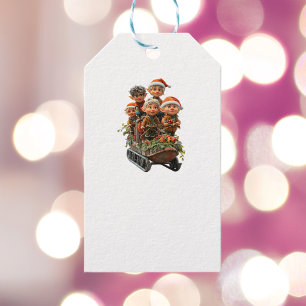 Christmas Snow Fun White Gift Tags