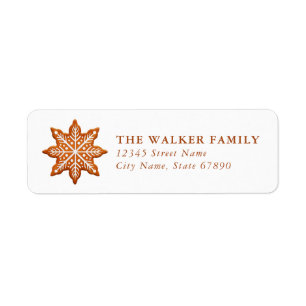 Christmas Snow Globe Return Address Labels