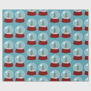 Christmas Snow Globe Wrapping Paper