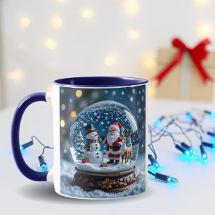Christmas Snow Globes Personalised Mug