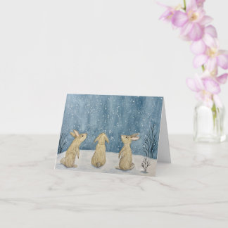 Christmas Snow Greeting Card