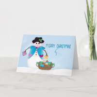Christmas Snow Lady Crafter Quilter Snow Scene Car