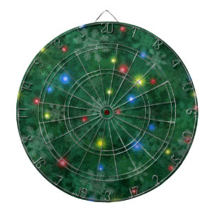 Christmas Snow Lights Dartboard