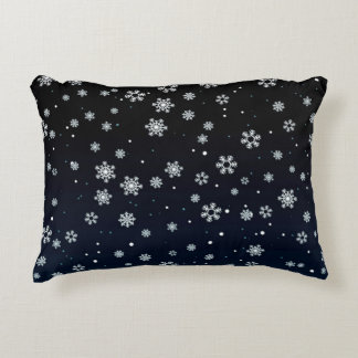 Christmas :  Snow Pattern Decorative Cushion