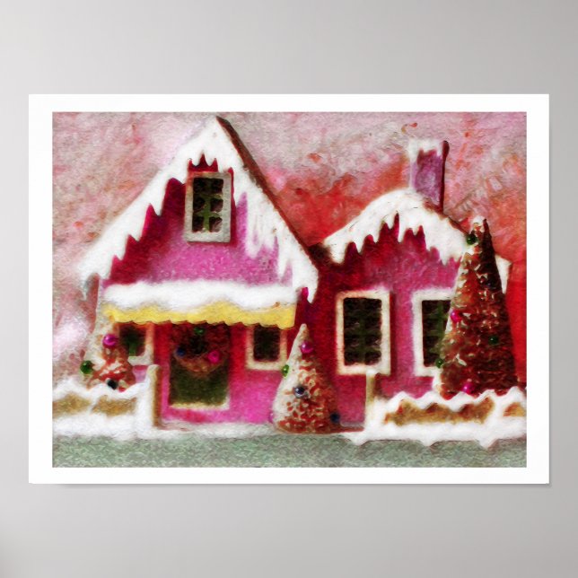 Christmas Snow ~ Print Poster Modern Style (Front)
