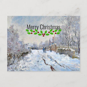 Christmas - Snow Scene at Argenteuil Postcard