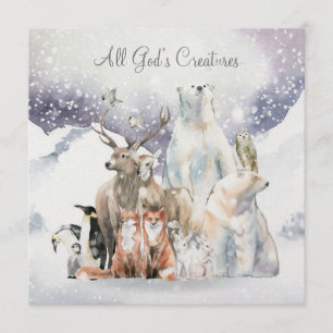 Christmas Snow Scene Holiday Name Personalise