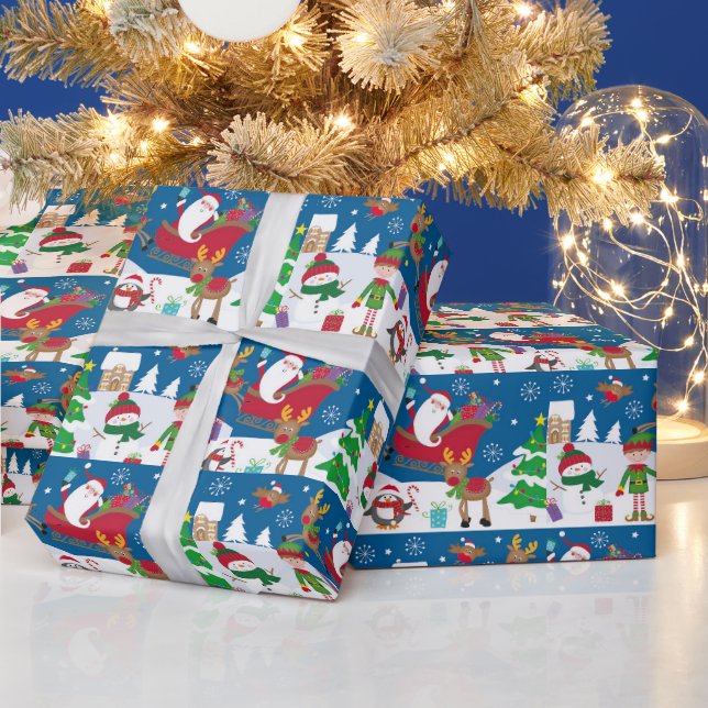 Christmas Snow Scene Wrapping Paper (Holidays)