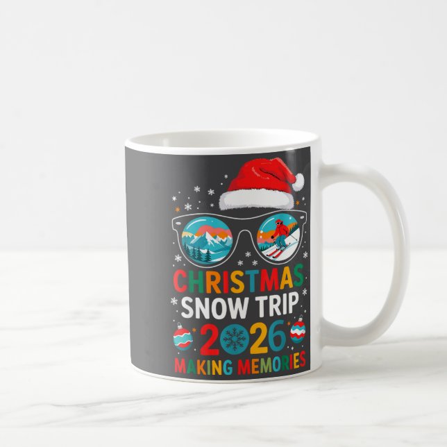 Christmas Snow Trips 2026 Men Women Kids Family Ma Coffee Mug (Right)