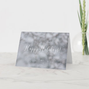 Christmas Snow Winter Snowflakes Snowy Greeting Holiday Card