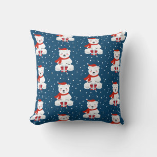 Christmas Snowbear Cushion