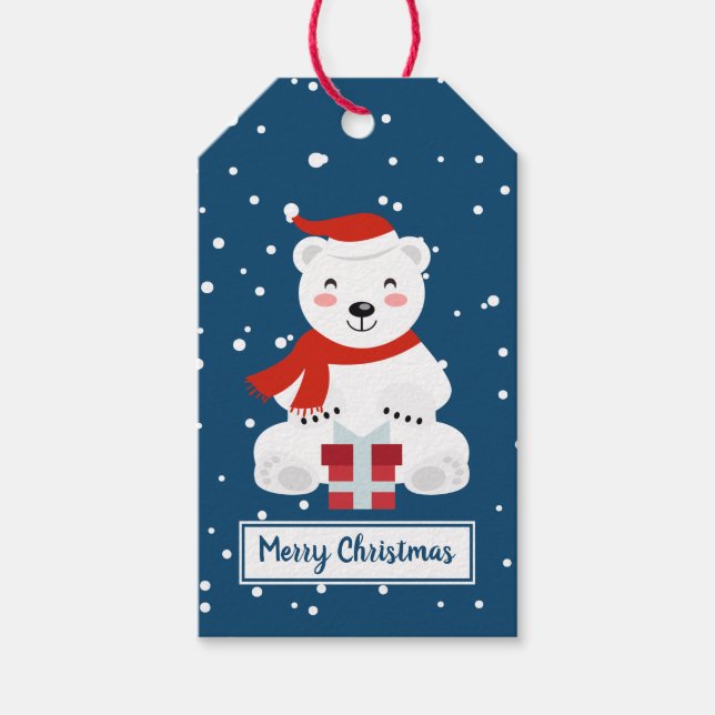 Christmas Snowbear Gift Tags (Front)