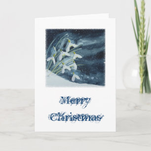 Christmas Snowdrops Holiday Card
