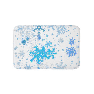 Christmas Snowfall Bath Mat