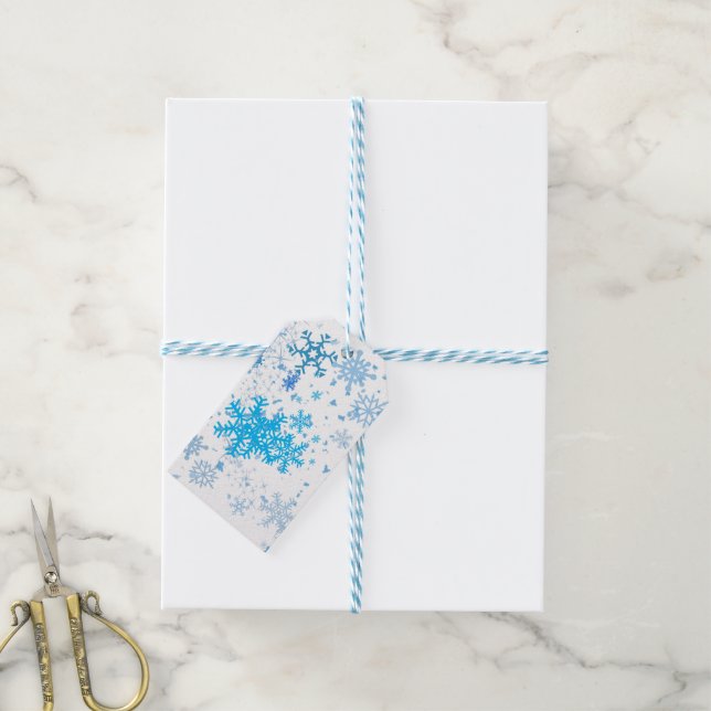 Christmas Snowfall Gift Tags (With Twine)
