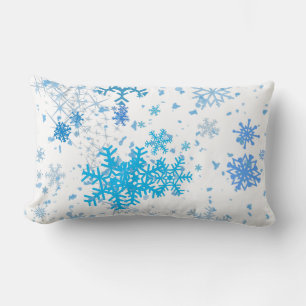 Christmas Snowfall Lumbar Cushion