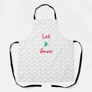 Christmas snowflake apron