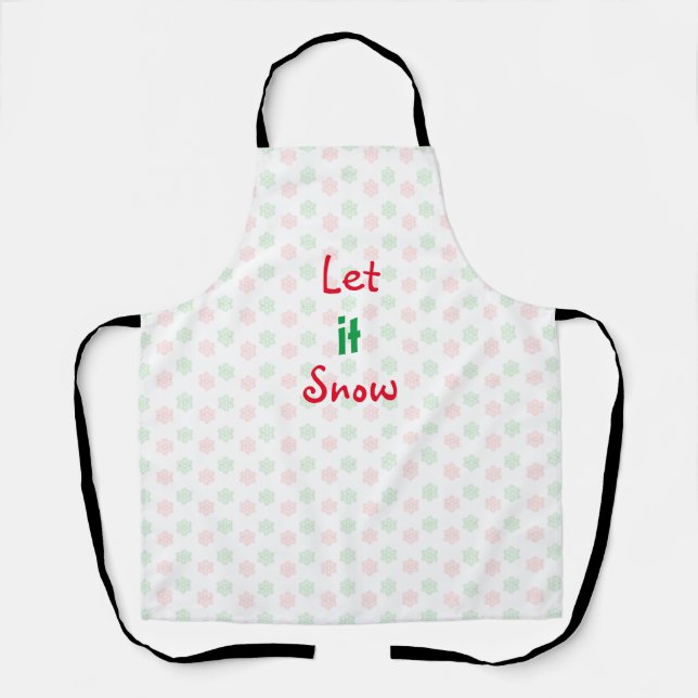 Christmas snowflake apron (Front)