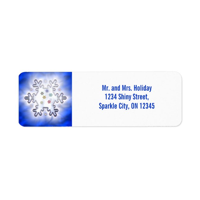 Christmas Snowflake Blue (Front)