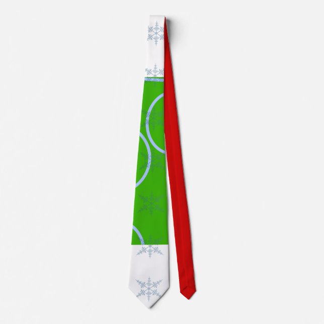 Christmas Snowflake Cheer Neck Tie (Front)