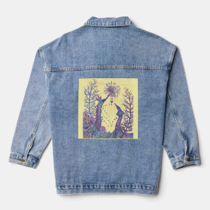 christmas snowflake denim jacket